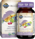 Garden of Life Organics Prenatal Once Daily - with Folate & Iron - Vegan Tablets