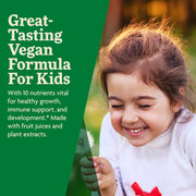 Floradix Kindervital Fruity Liquid Calcium & Vitamin Formula. great tasting vegan formula for kids.