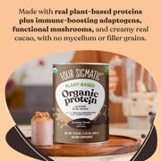 Four Sigmatic Plant-Based Organic Protein Powder, Creamy Cacao - 600g
