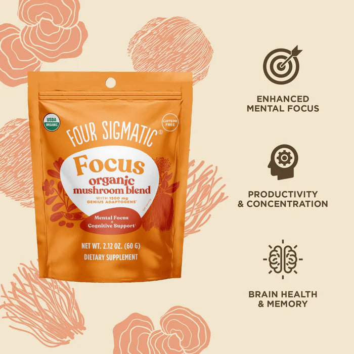 Four Sigmatic Organic Mushroom Blend, Caffeine-Free - 60g