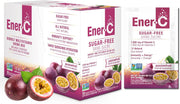 Ener-C Sugar Free Passion Fruit vitamin powder mix box front label 30 sachets on white background