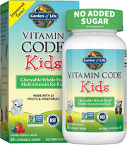 Cherry-berry flavoured, chewable multivitamins from bottle & box 30ct