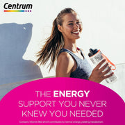 Centrum Energy & Vitality Vitamin B12 Liquid Shot, individual liquid shot bottle packaging, raspberry flavour, 15 x 7ml, ready-to-drink supplement