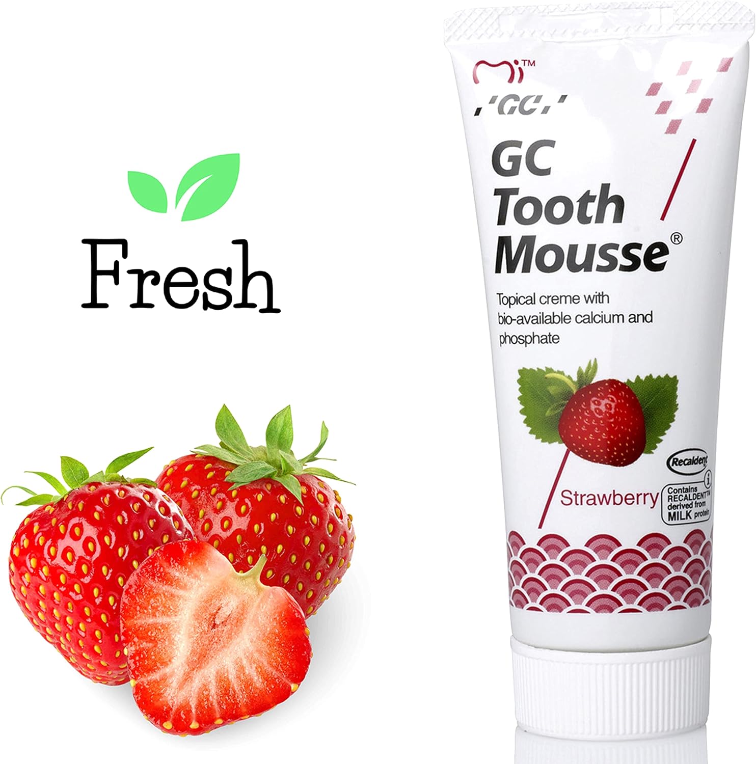 GC Tooth Mousse Strawberry - 40g | Remineralising Dental Crème for Sensitive Teeth
