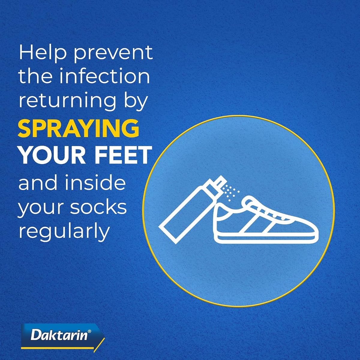 Daktarin Aktiv Spray Powder miconazole nitrate 0.16% topical aerosol 100g how to use