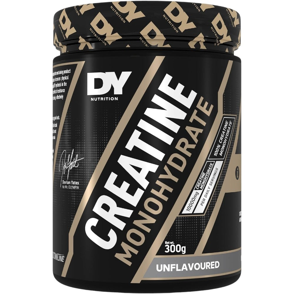 DY Nutrition Creatine Monohydrate Powder Unflavoured 300g tub front packaging