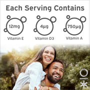 Supplement facts for Nutriburst Daily Multivitamin Gummies for adults.