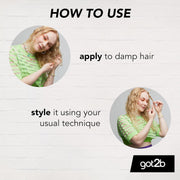 got2b Curlz Styling Cream jar 200ml usage instructions and curl styling guide