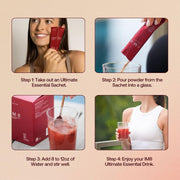 IM8 Daily Ultimate Essentials Mango & Passion Fruit Mango Passion Fruit mixing instructions