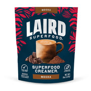 Laird Superfood non-dairy coffee creamer mocha front pack 227g on white background