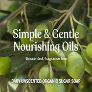 Dr. Bronner's Baby Unscented 4-in-1 Organic Sugar Pump Soap 355ml pump bottle ingredients