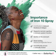 BetterYou Iron 10mg Oral Spray, Natural Pomegranate - 25ml