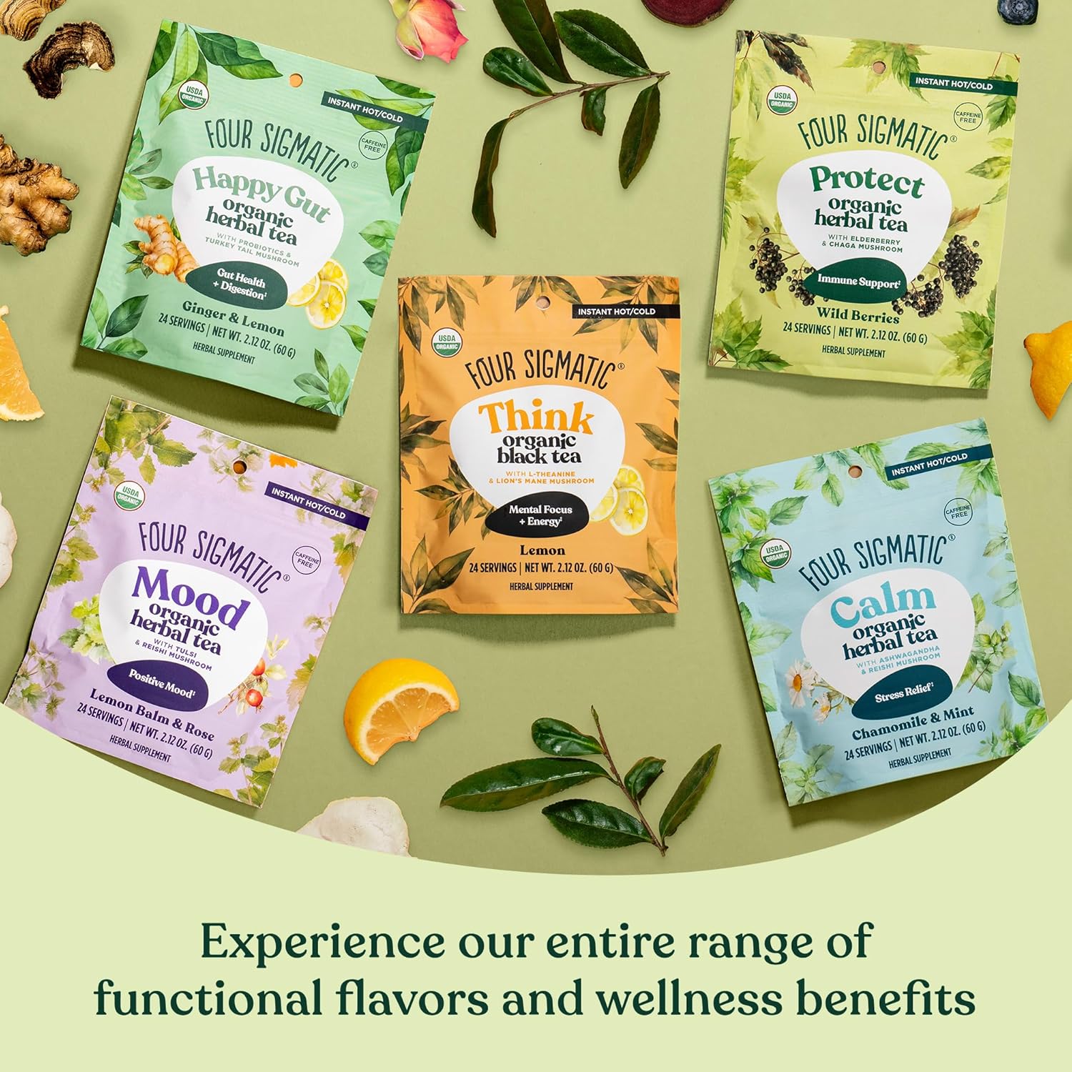 Four Sigmatic Protect Organic Herbal Tea, Wild Berries - 60g other variants.
