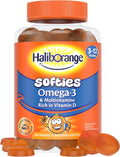 Haliborange Omega 3 Kids Multivitamin Softies, Orange - 60 Count