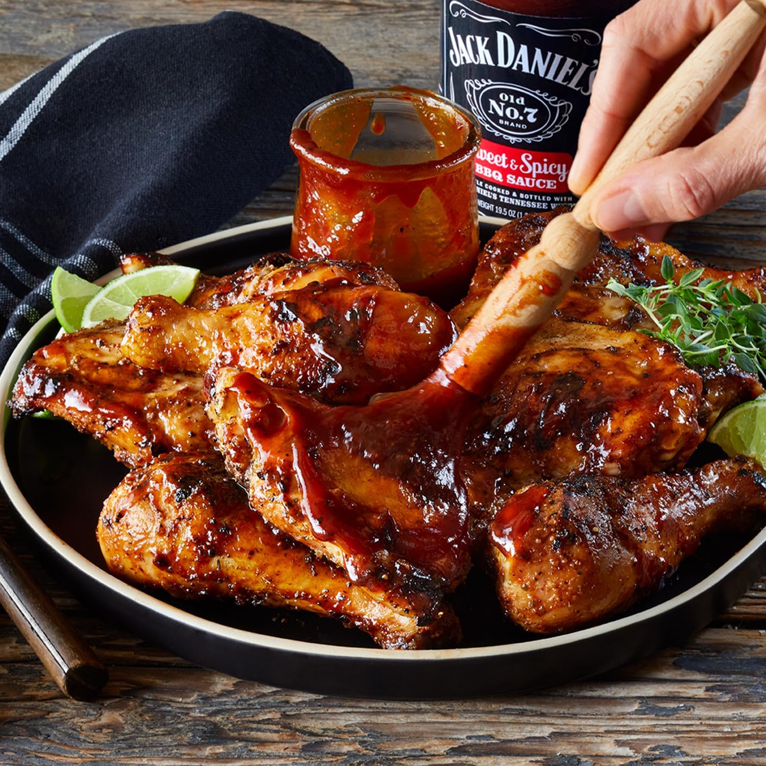 Jack Daniel's BBQ Sauce Variety Pack used for grilling and barbecue 3 x 553g