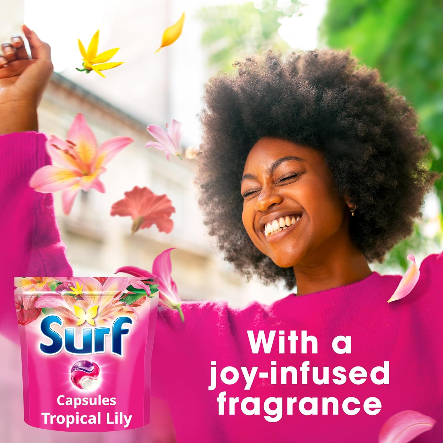Surf Tropical Lily 3 in 1 Laundry Capsules for everyday laundry detergent capsules 60 washes