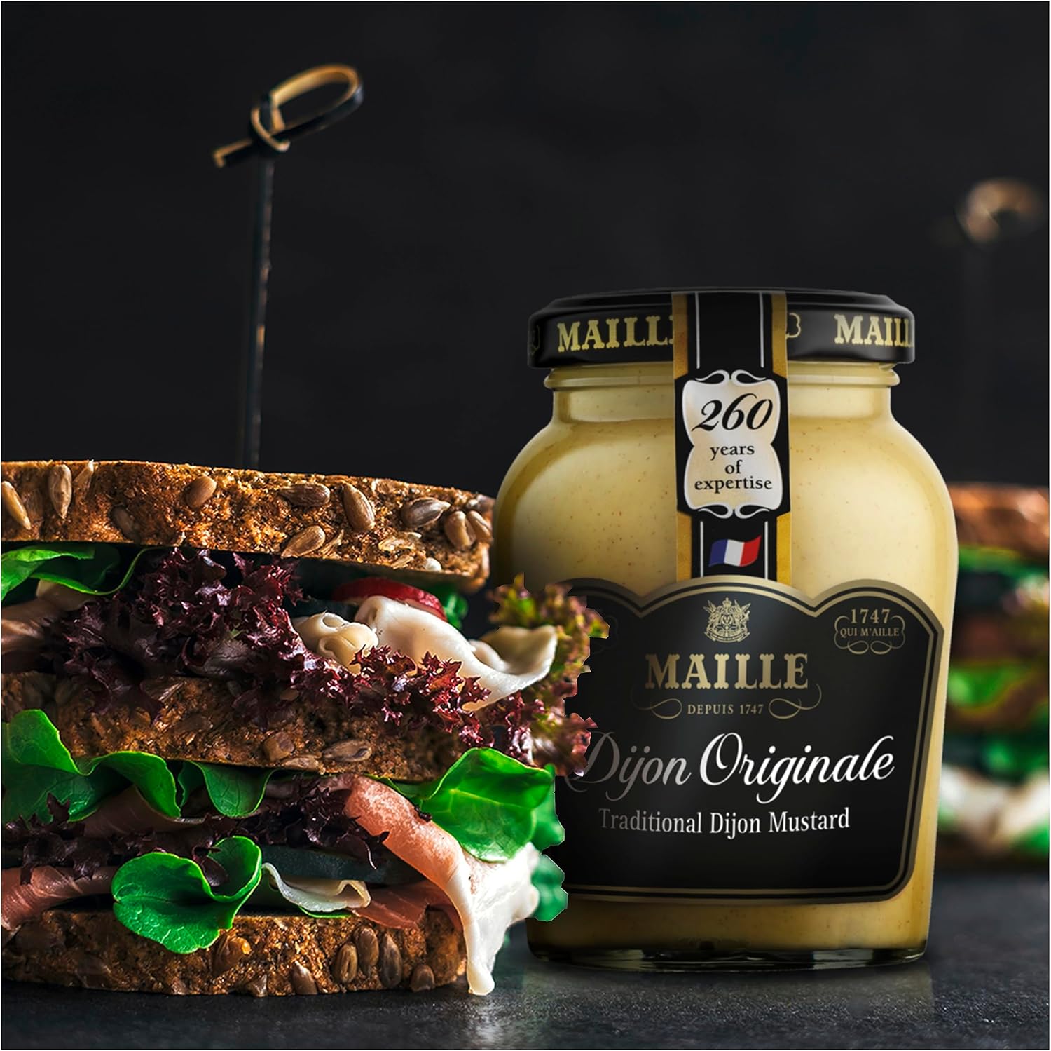 Maille Dijon Original French mustard 865g kitchen lifestyle image