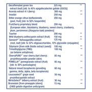 Supplement facts label for Life Extension Mix Without Copper formula showing ingredients.