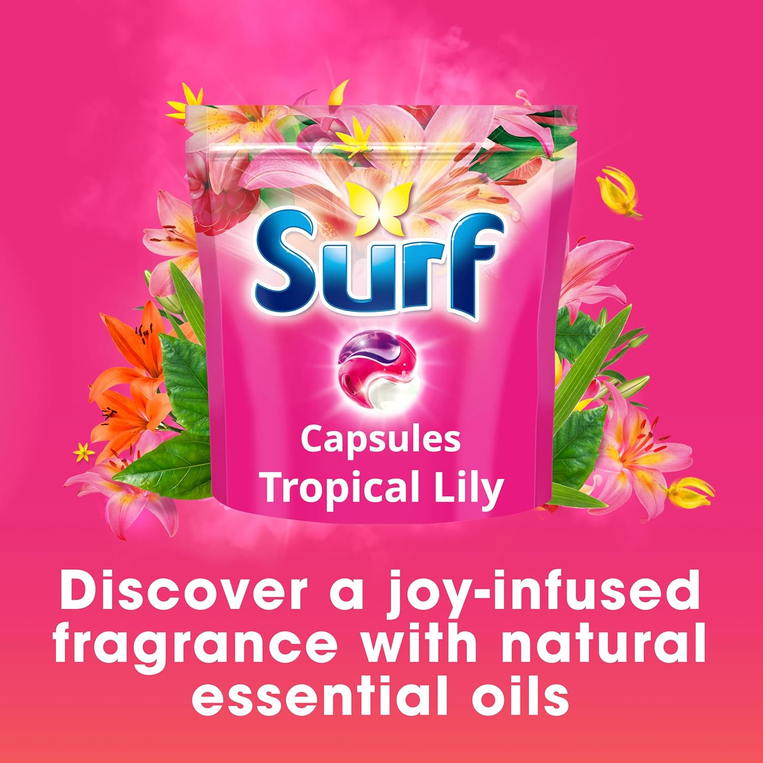 Surf Tropical Lily 3 in 1 Laundry Capsules 60 Washes