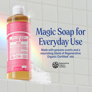 Dr. Bronner's Rose 18-in-1 Pure-Castile Liquid Soap 945ml