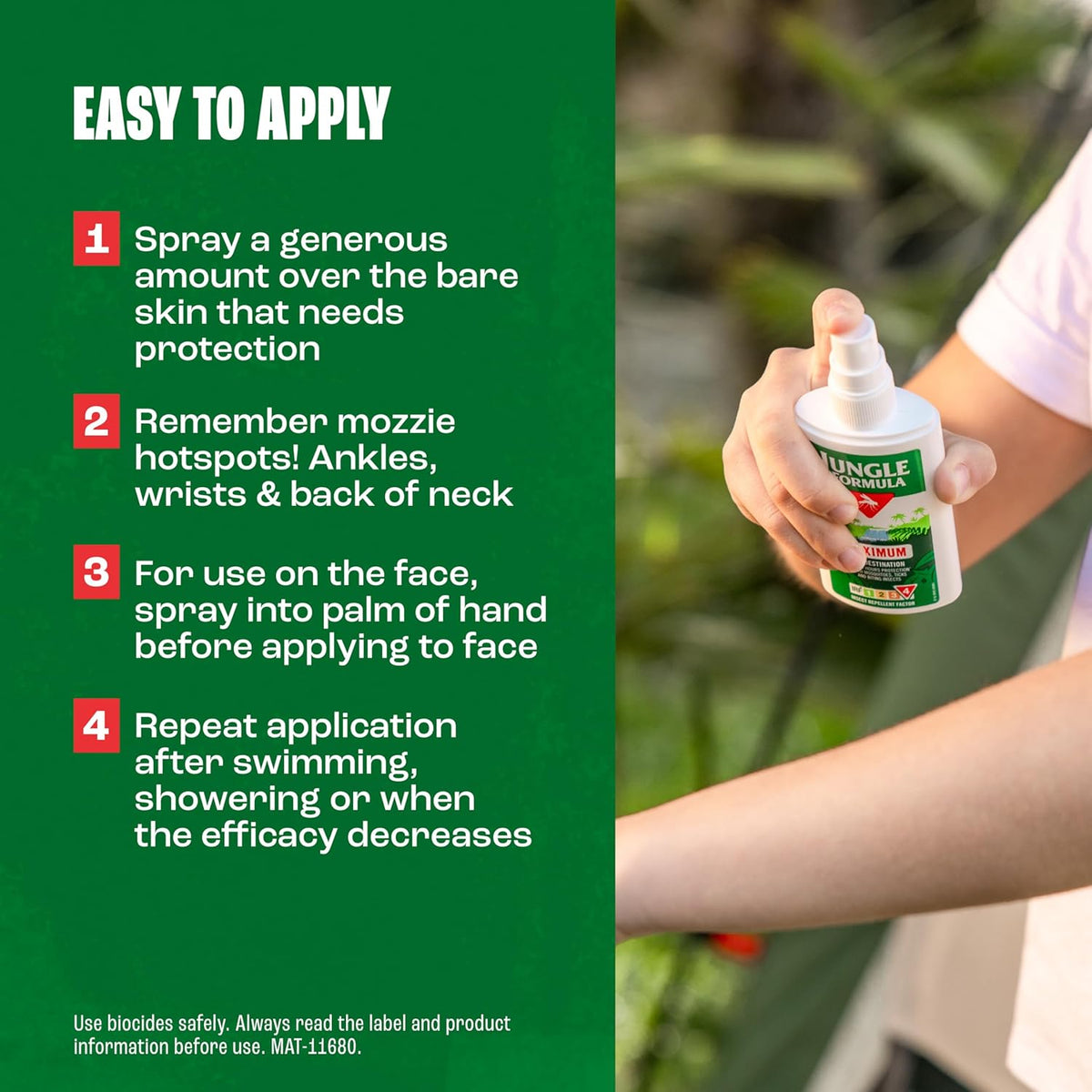 Jungle Formula Strong Insect Repellent Spray external-use spray bottle 60ml how to use