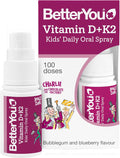 BetterYou Vitamin D + K2 Kids Oral Spray, Bubblegum & Blueberry - 15ml