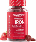 Gommose di Ferro Novomins 20 mg con Vitamina C Fragola - 60 Pezzi