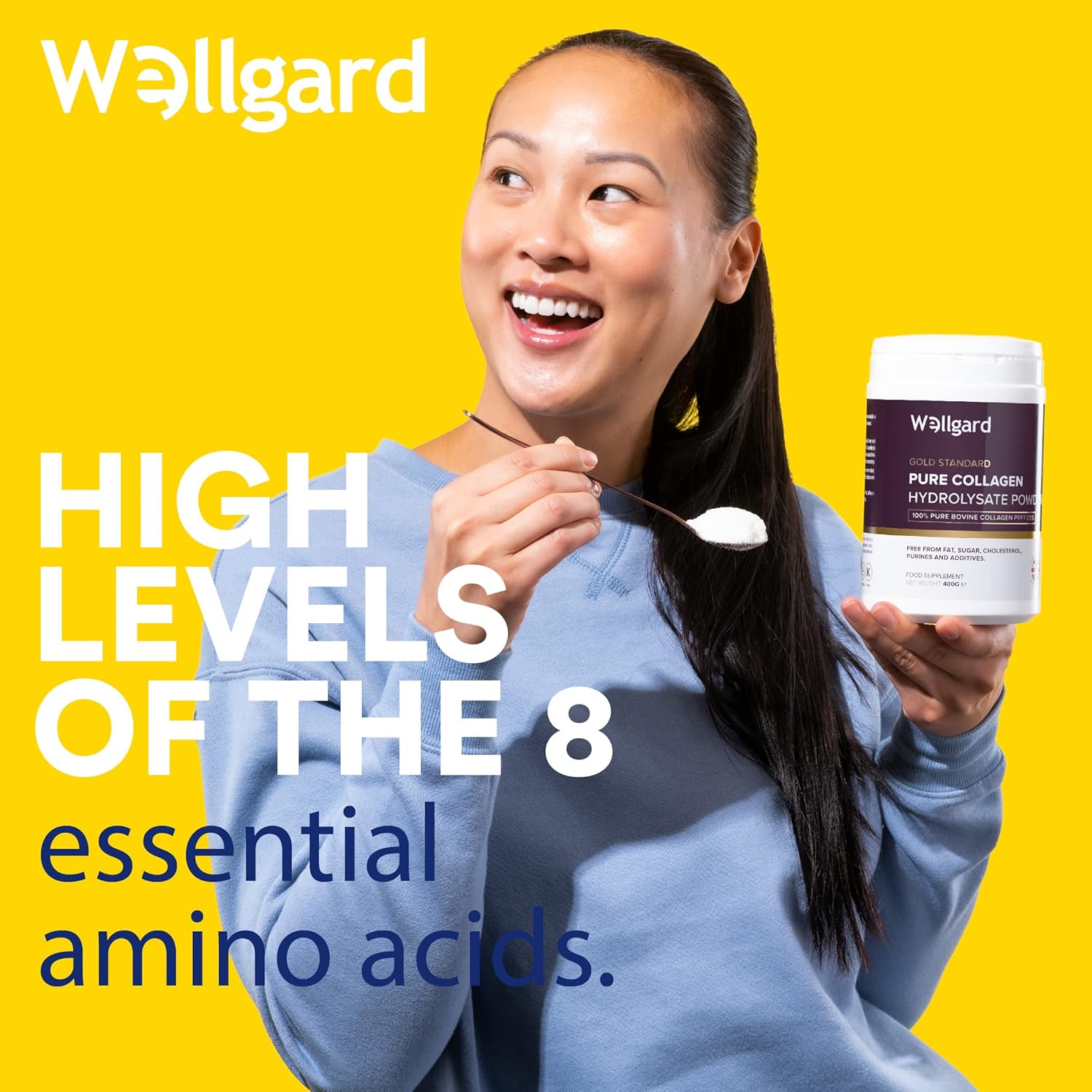 Wellgard Pure Bovine Collagen Peptides Powder, Hydrolysed - 400g