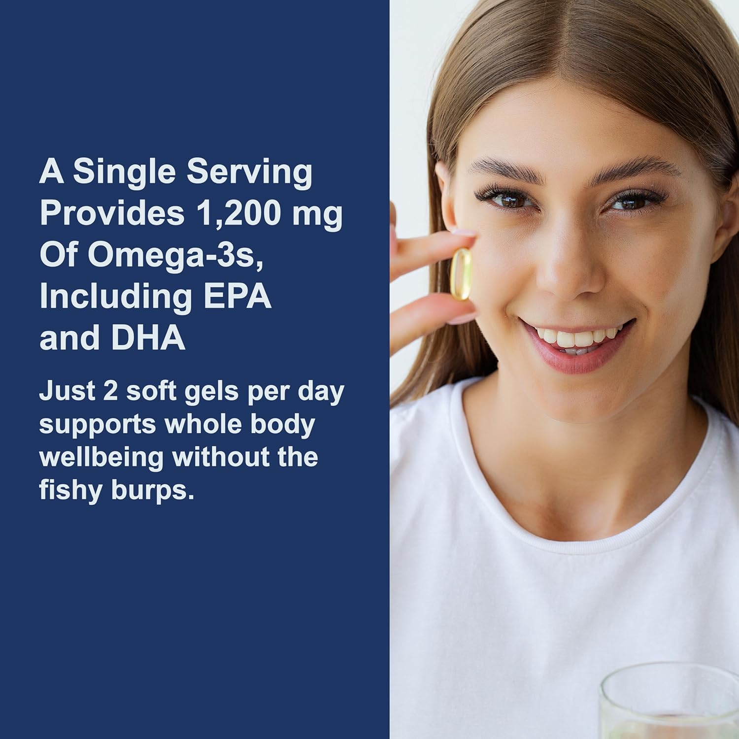 How to Use: Carlson Omega 3 softgel capsules daily use fish oil supplement 130 count