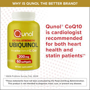 Qunol Ubiquinol CoQ10 200mg Softgels 60 Count