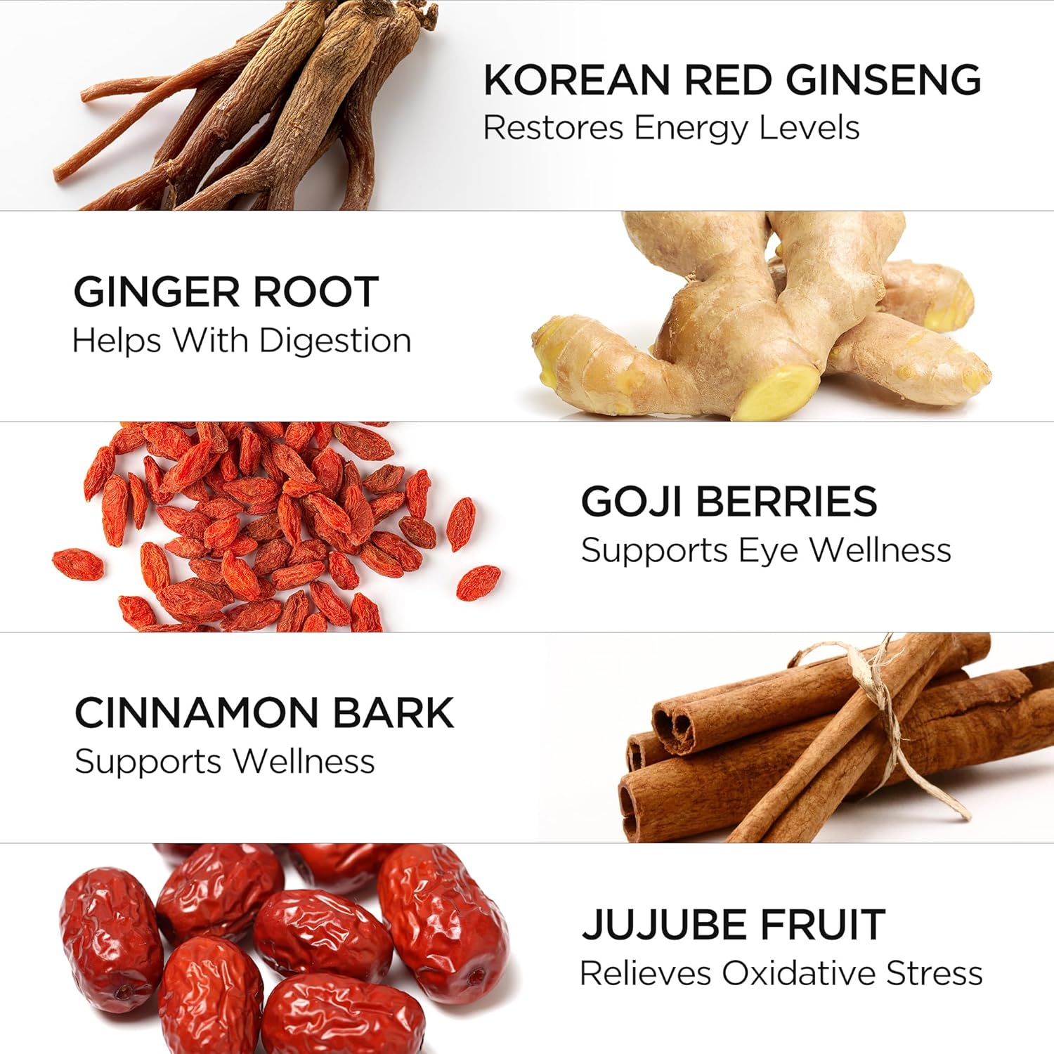 Ingredients Image: Hong Sam Won Korean red ginseng drink ingredients label 30 x 50ml pack