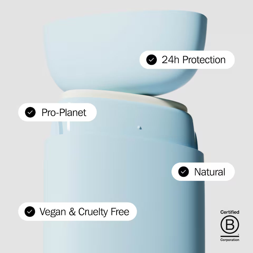 Fussy Refillable Natural Deodorant Wavy Days ingredient information 40g