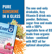 Ener-D Sugar Free Raspberry Vitamin D Powder Mix – 24 Sachets