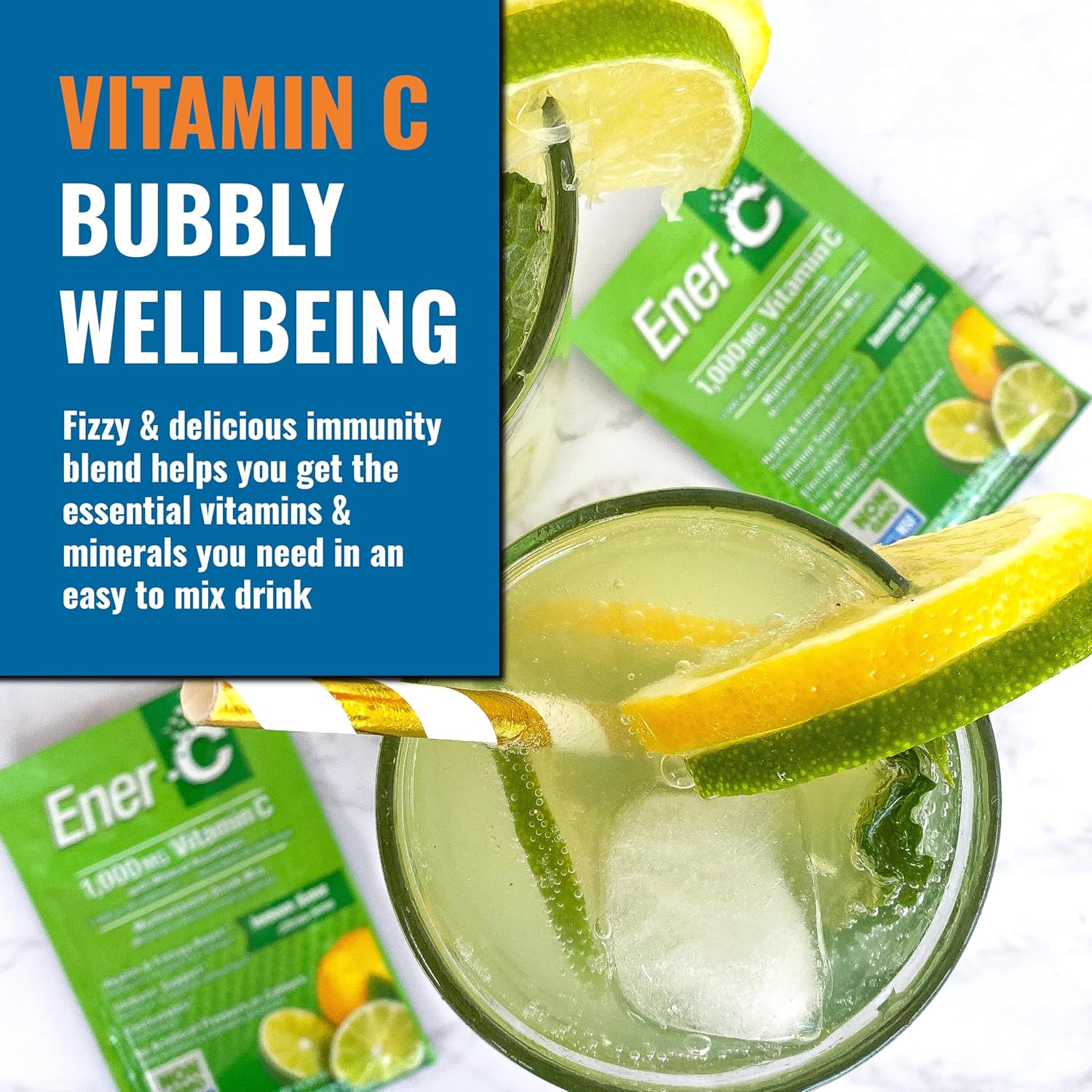 Ener-C Lemon Lime Vitamin Powder Mix - 30 Sachets