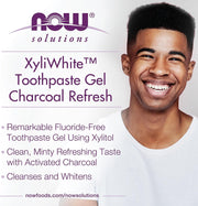 NOW Solutions Xyliwhite Charcoal Toothpaste Gel Mint - 181g