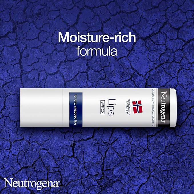 Neutrogena Norwegian Formula Lip Balm SPF 20 - 4.8g, Moisturising Sun Care