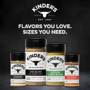 Kinder's The Blend Seasoning Garlic Salt & Pepper 347g other flavours