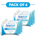 Anusol Soothing & Cleansing Flushable Wipes 30 Wipes Pack of 6