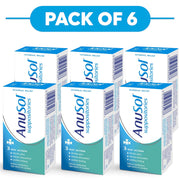 Anusol Suppositories with Zinc Oxide & Balsam Peru 12 Count Pack of 6
