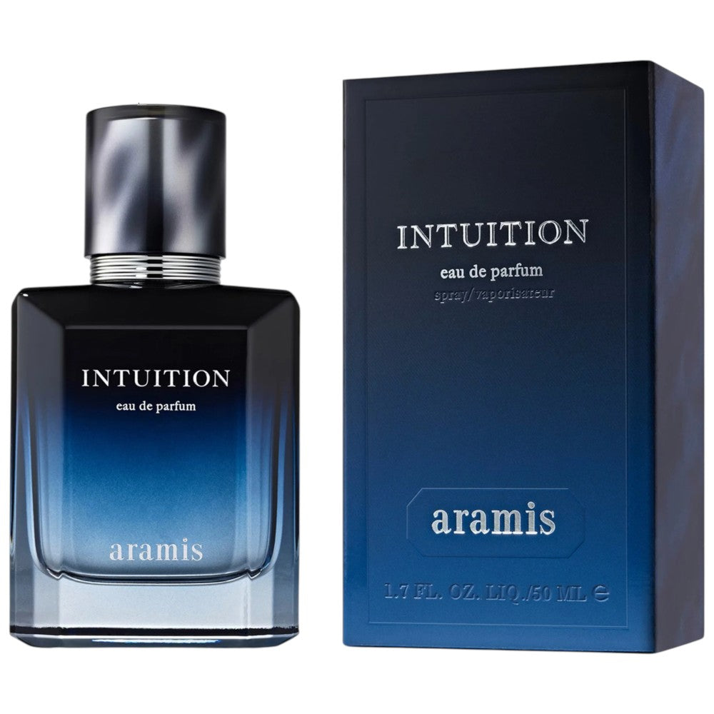 Aramis Intuition Eau de Parfum for Men 50ml spray bottle & box front view