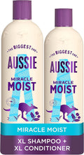 Aussie Miracle Moist Shampoo and Conditioner Bundle 675ml + 470ml