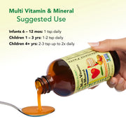 ChildLife Essentials Liquid Multivitamin usage instructions kids orange mango 237ml