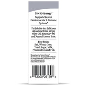 Nature's Answer Vitamin D3 and K2 Liquid Drops Lemon 15ml barcode packaging