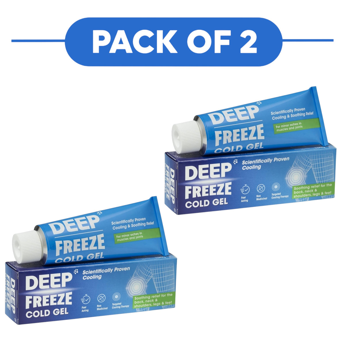 Deep Freeze Cooling Gel Non-Medicinal 100g Pack of 2