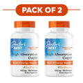 Doctor's Best High Absorption CoQ10 100mg BioPerine 120 Softgels Pack of 2