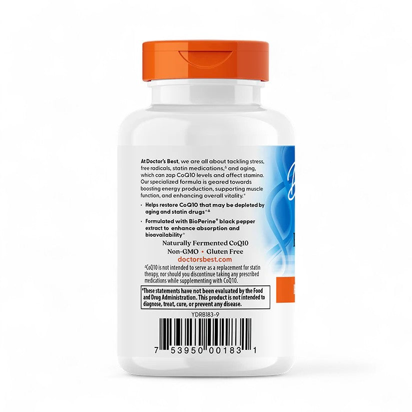 Doctor's Best High Absorption CoQ10 with BioPerine® – 100mg, 120 Softgels