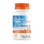 Doctor's Best High Absorption Iron – 27mg, 120 Tablets