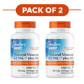 Doctor's Best Vitamina K2 Naturale MK-7 più D3 – 180mcg, 60 Capsule Vegetali