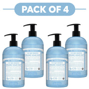 Dr. Bronner's Baby Unscented 4-in-1 Organic Sugar Soap 710ml Pack of 4
