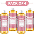 Dr. Bronner's Cherry Blossom 18-in-1 Pure-Castile Liquid Soap 945ml Pack of 4